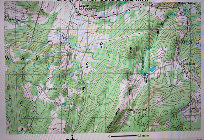 Solved Use The "Sample Topographic Map” To Answer The | Chegg.com