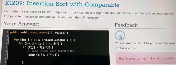 Solved Given the code for the bubble sort below, provide the | Chegg.com