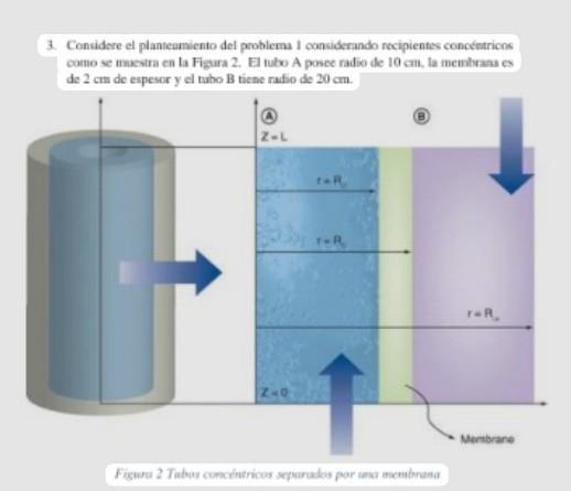 3. Considere el planteamiento del problema I considerando recipientes conceintricns como se inkevtra cn la Figura 2. El tulo