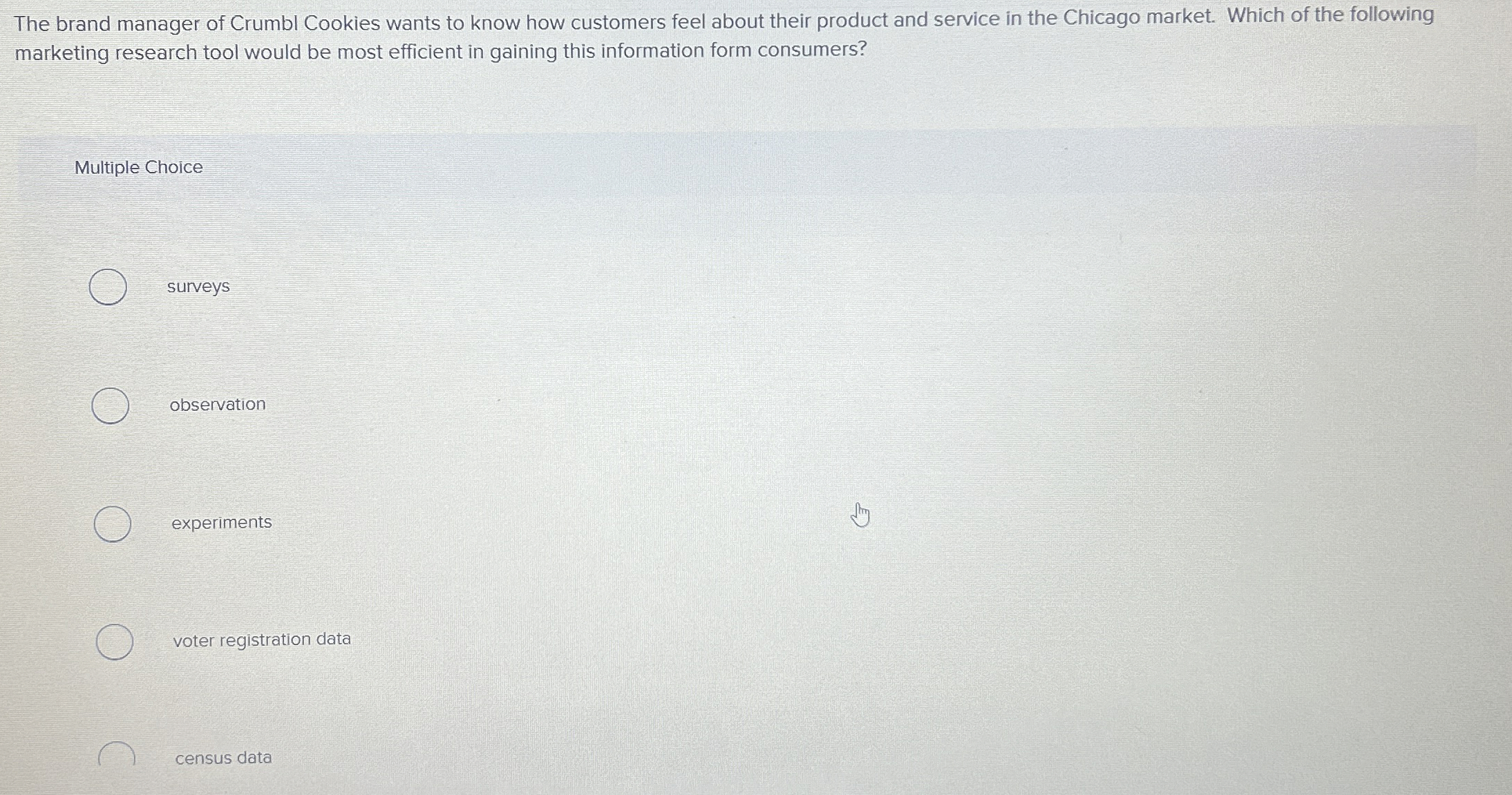 Solved The brand manager of Crumbl Cookies wants to know how