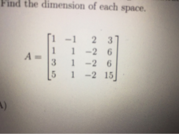 how to get row space of a matrix