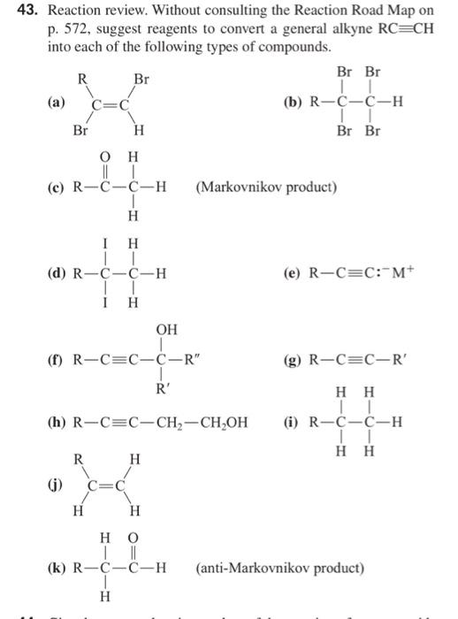 Solved Br 43 Reaction Review Without Consulting The Rea Chegg Com