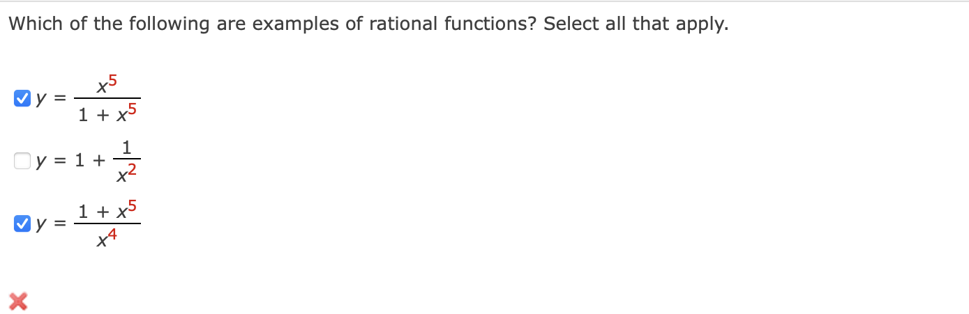 Solved Which of the following are examples of rational | Chegg.com