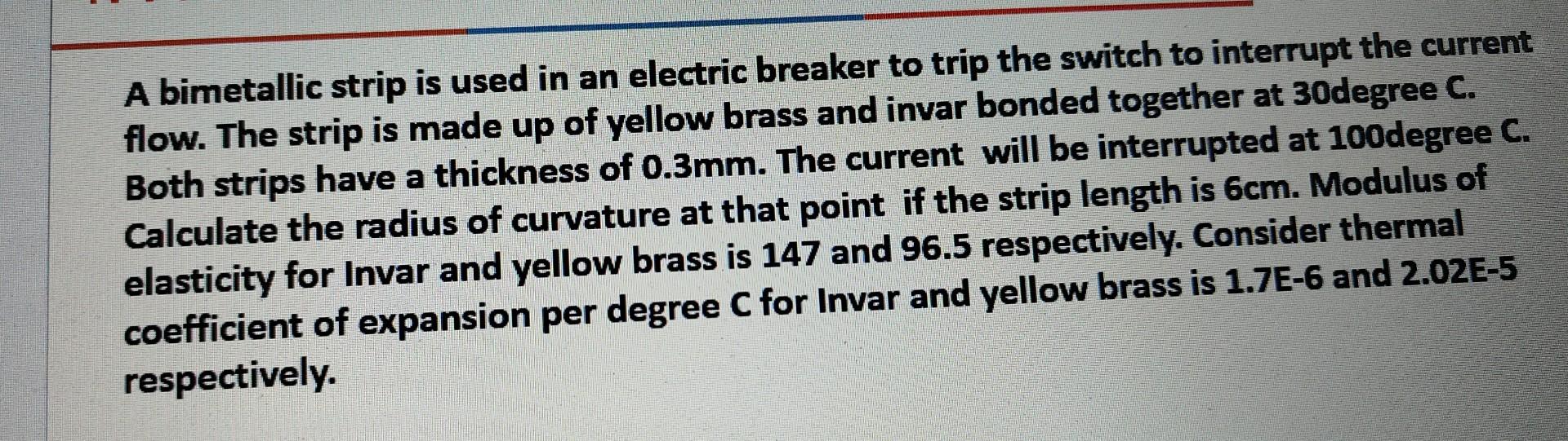 Solved how to calculate modulus of elasticity for invar and