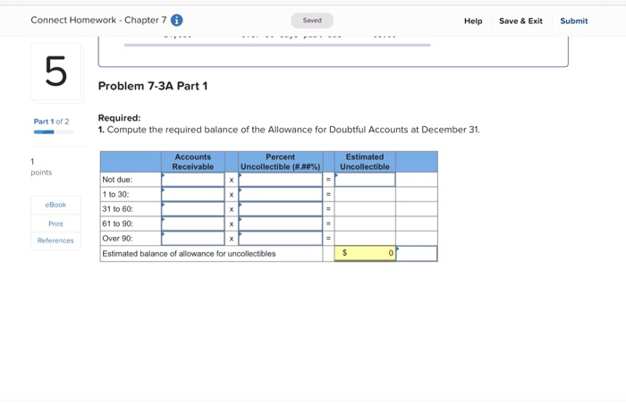 acc 411 3 1 connect homework chapter 7