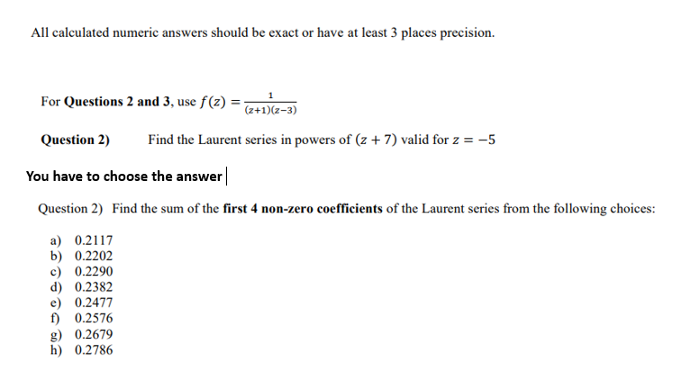 Solved All calculated numeric answers should be exact or | Chegg.com