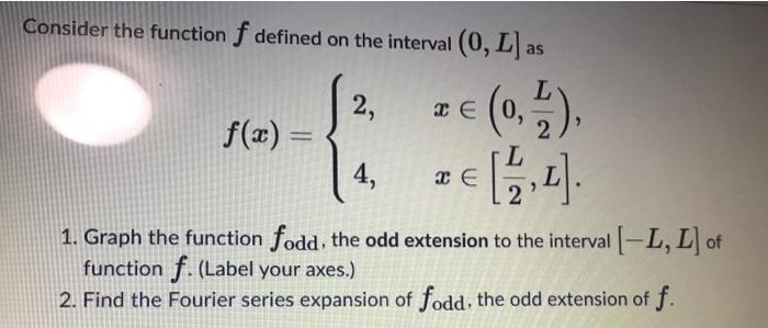 Solved Consider the function f defined on the interval (0, | Chegg.com