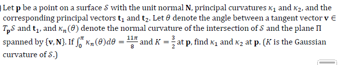 Solved Let p ﻿be a point on a surface S ﻿with the unit | Chegg.com