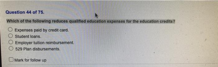 Solved Question 44 of 75 . Which of the following reduces | Chegg.com