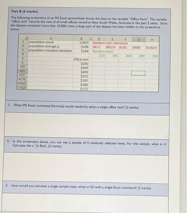 Solved Part B (6 marks) The following screenshot of an MS | Chegg.com