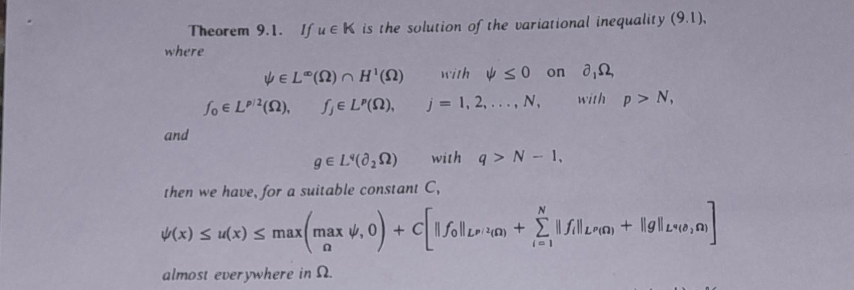 Solved 9. A Variational Inequality with Mixed Boundary | Chegg.com