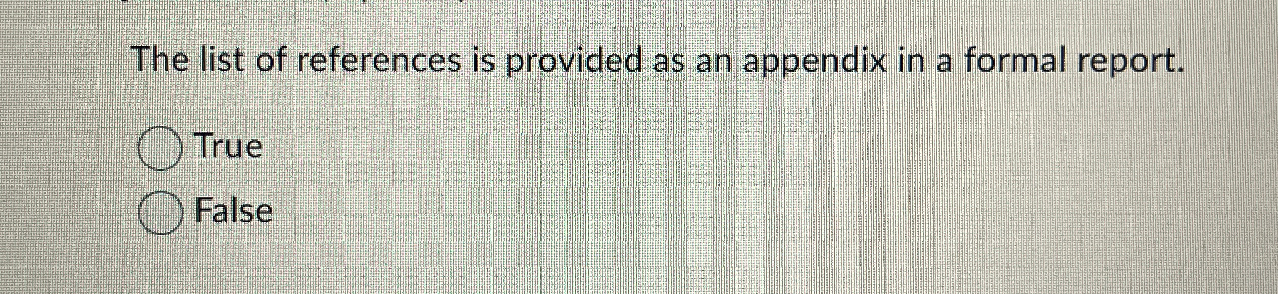 Solved The list of references is provided as an appendix in | Chegg.com
