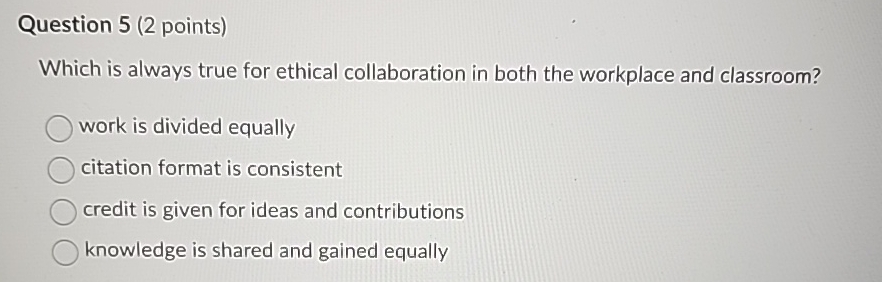 Solved Question 5 (2 ﻿points)Which is always true for | Chegg.com