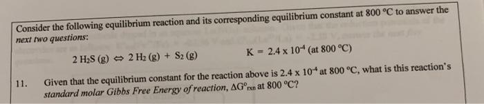 Solved Consider the following equilibrium reaction and its | Chegg.com