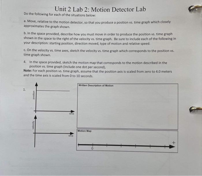 Solved Unit 2 Lab 2: Motion Detector Lab Do the following | Chegg.com