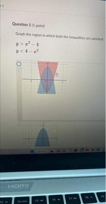 Solved Graph the region in which both the inequalities are | Chegg.com