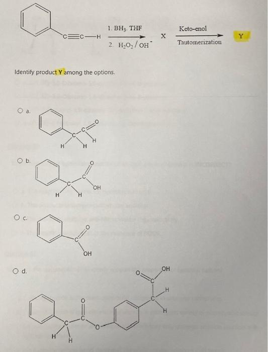 Solved Consider The Reaction Below, Predict The Products X | Chegg.com