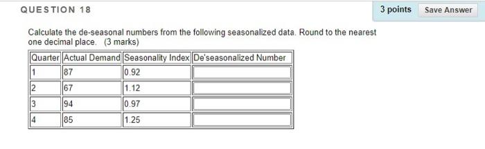Solved QUESTION 18 3 points Save Answer Calculate the | Chegg.com