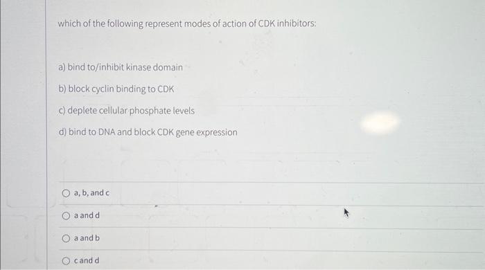 Solved which of the following represent modes of action of | Chegg.com