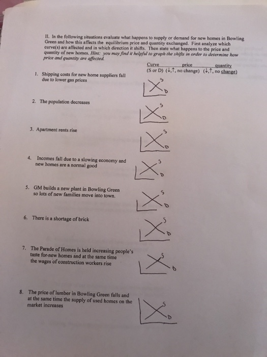 Solved 11. In the following situations evaluate what happens | Chegg.com