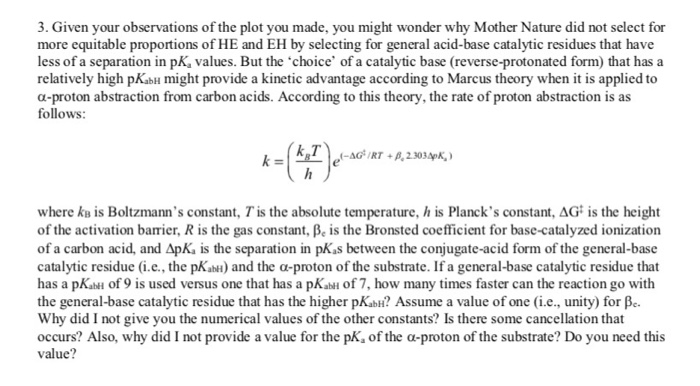 Kbt Calculation Example The equation in #3 should be: k = (kBT/h)exp{[(G/RT) | Chegg.com