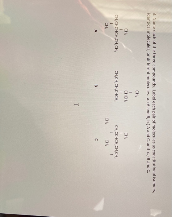 Solved 2. Rank the following molecules in order of | Chegg.com