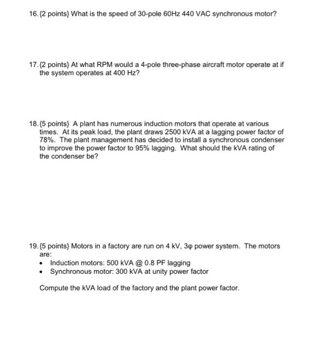 Solved 15. The load of an industrial plant is 400kVA at a | Chegg.com