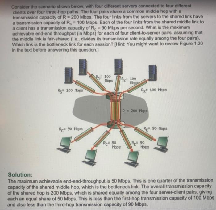 Solved Consider The Scenario Shown Below, With Four | Chegg.com