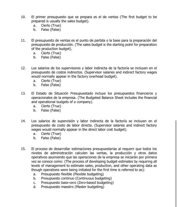 Solved Premisas de selección múltiple y cierto o falso 1.