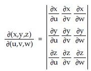 Solved Find The Jacobian D X Y Z D U V W For The Change Chegg Com