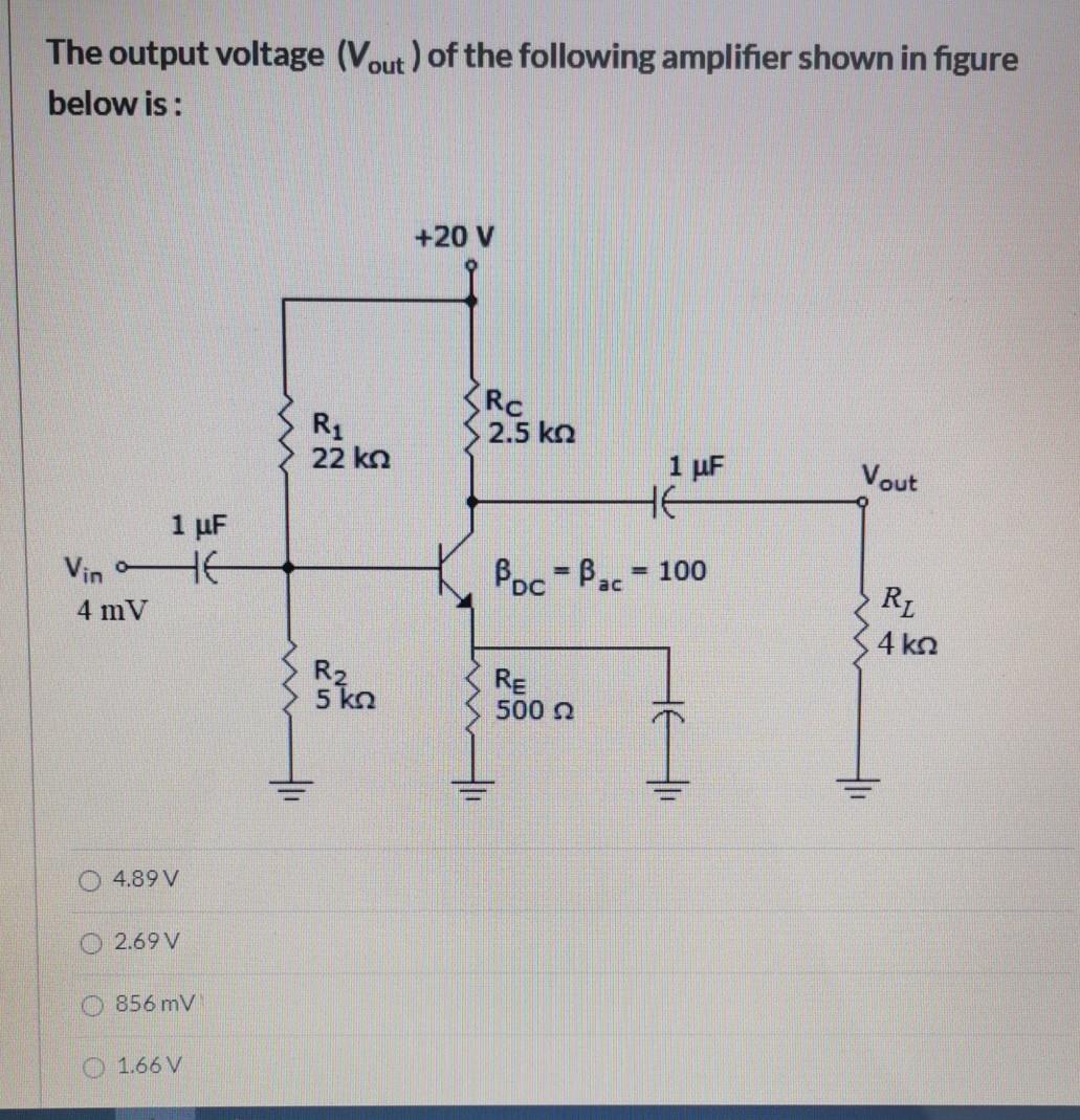 Solved For the JFET amplifier shown in figure below, if this | Chegg.com