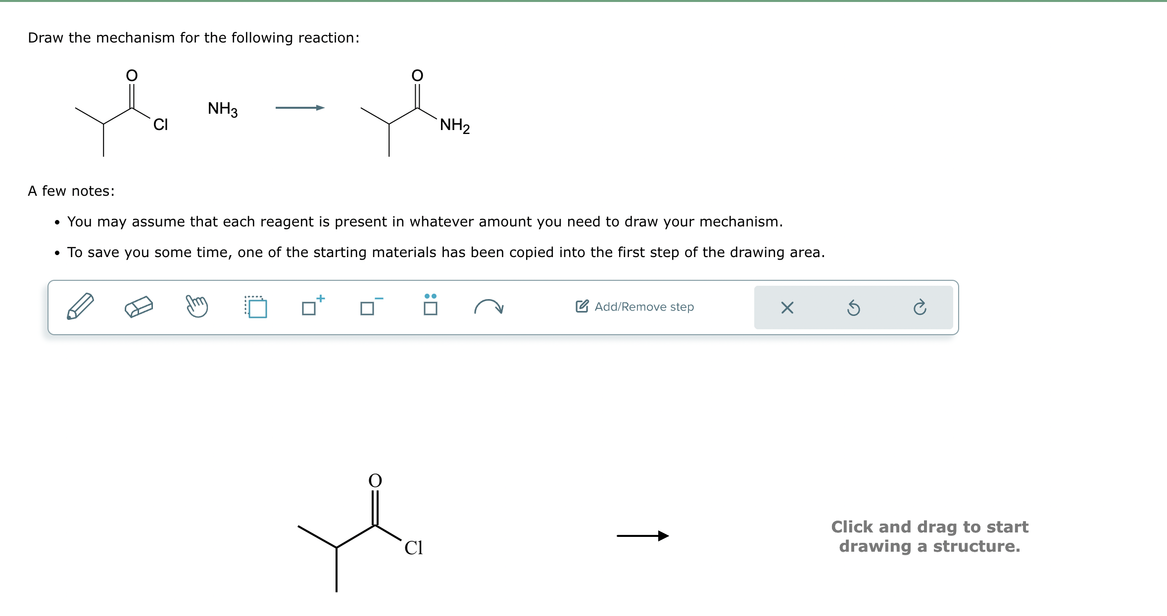 Solved Draw the mechanism for the following reaction:A few | Chegg.com