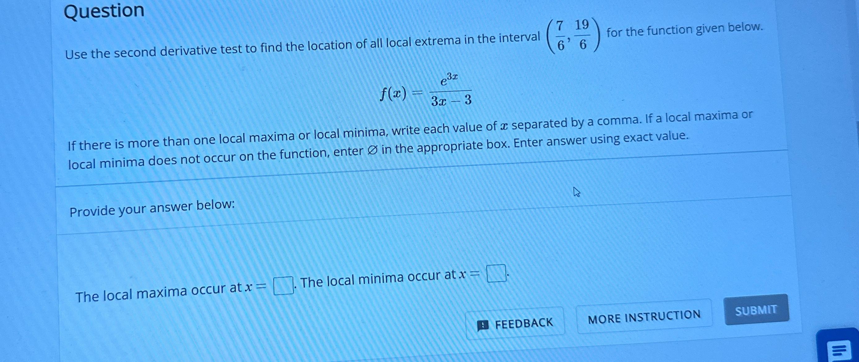 solved-questionuse-the-second-derivative-test-to-find-the-chegg