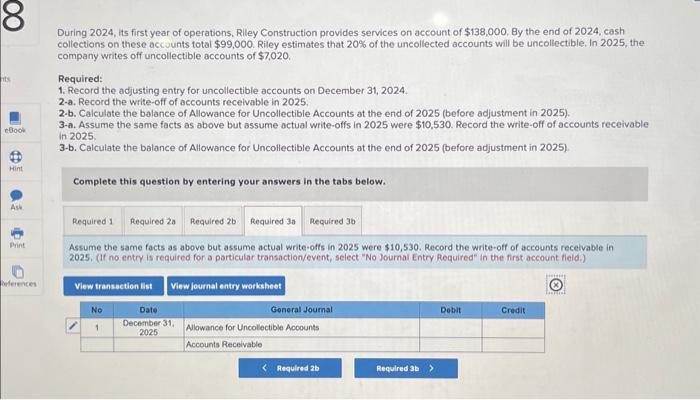 During 2024 Its First Year Of Operations Riley Chegg Com   Image