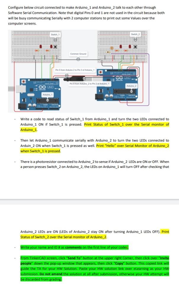 Solved Configure Below Circuit Connected To Make Arduino_1 | Chegg.com