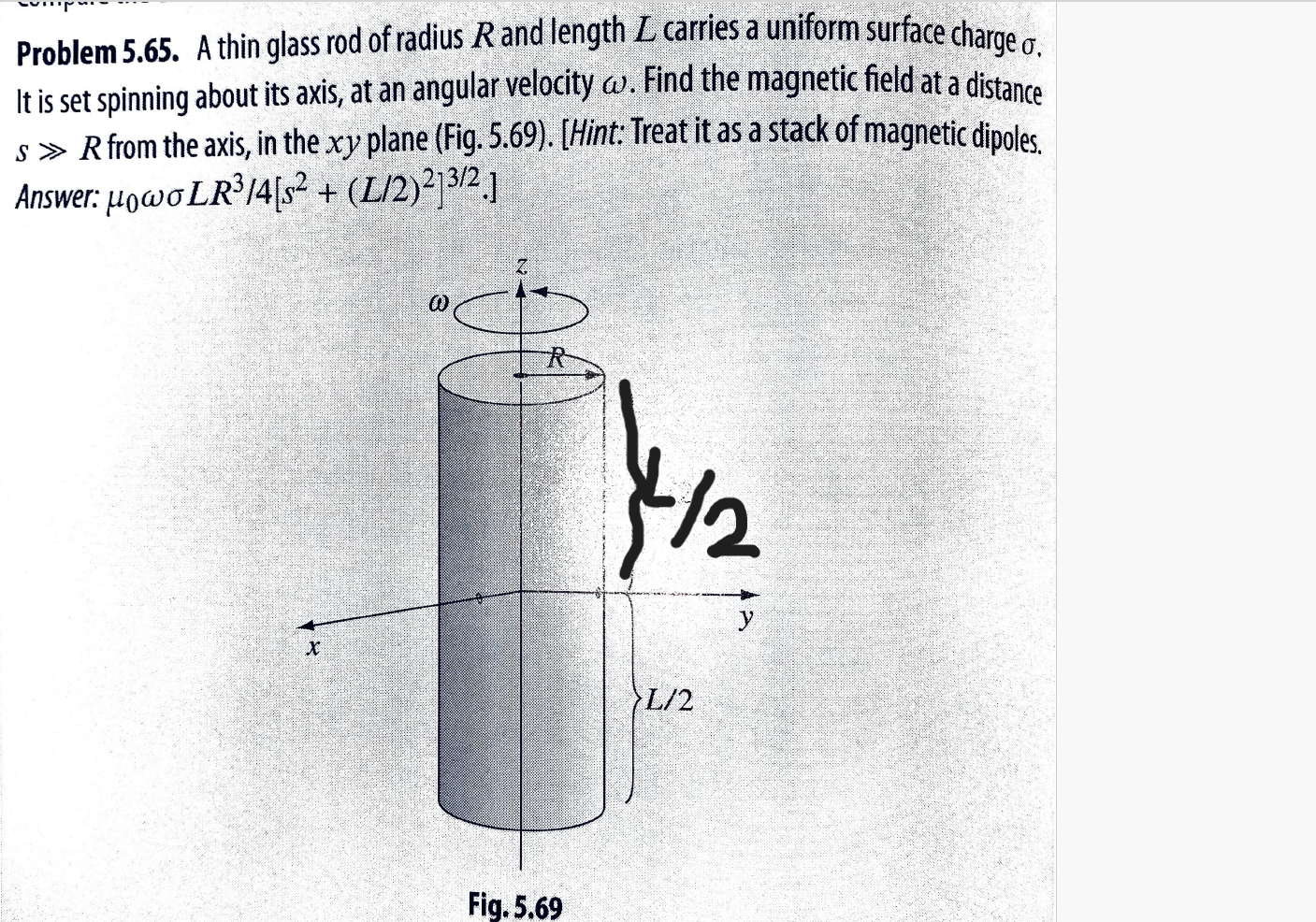 Rod Radius Calculation Solved Problem 5.65. A thin glass rod of radius R and | Chegg.com