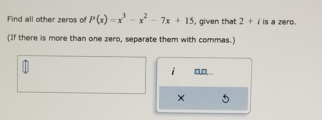 3 7 x 15 2 x is equal to zero