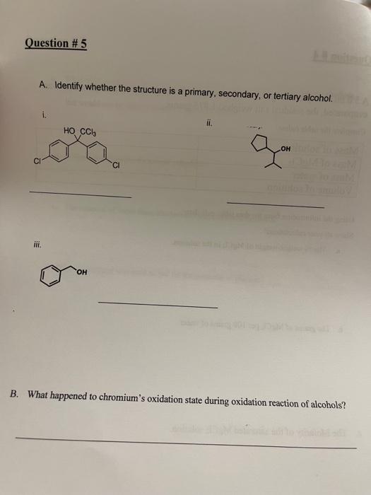 Solved Question # 5 A. Identify Whether The Structure Is A | Chegg.com