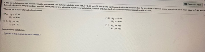 Solved E estion Help A data set includes data from student | Chegg.com