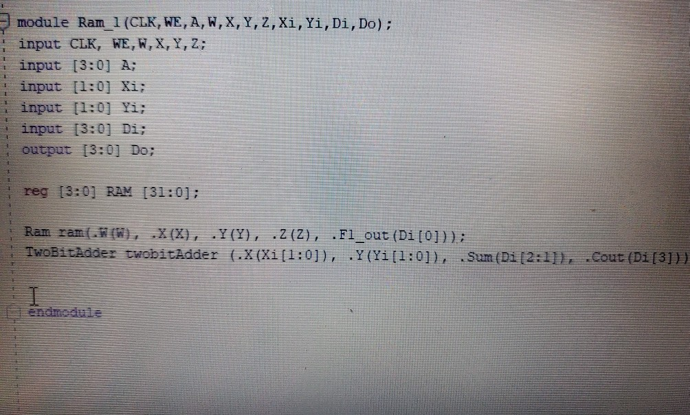 I want to write a Verilog Code that would impliment | Chegg.com