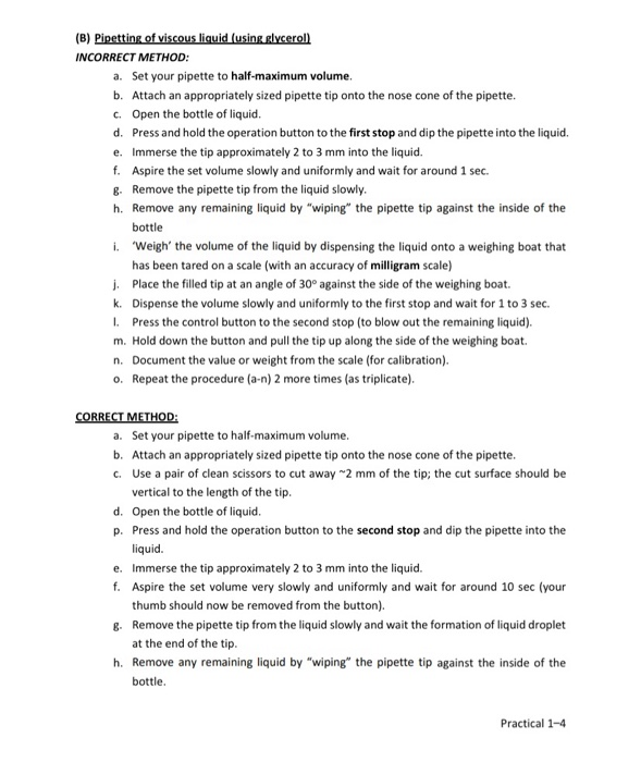 Solved Lab question Here are two results of pipetting