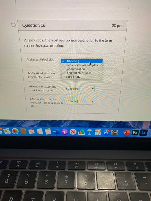 Solved Question 16 20 pts Please choose the most appropriate | Chegg.com