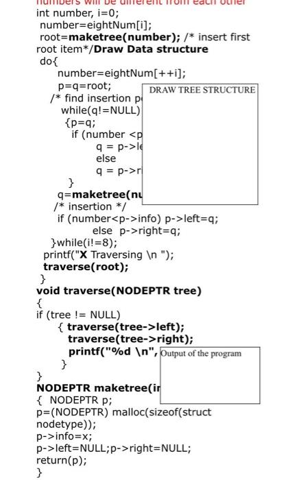 Solved 5)(20 Points) (8 points) A. Draw a binary tree whose | Chegg.com