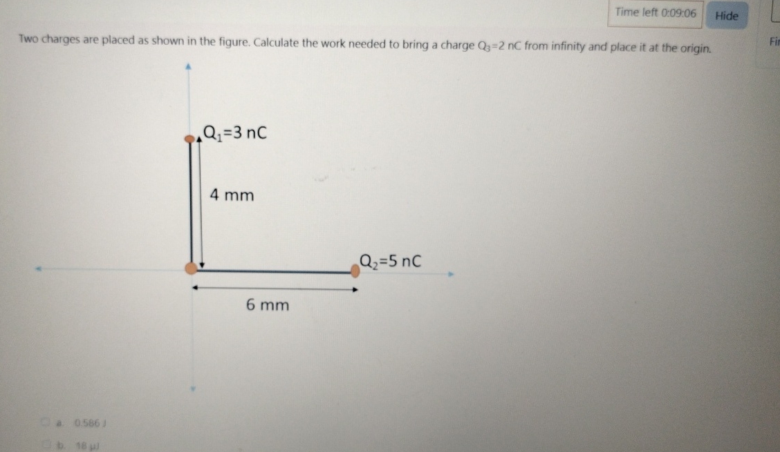 Solved Two charges are placed as shown in the figure. | Chegg.com