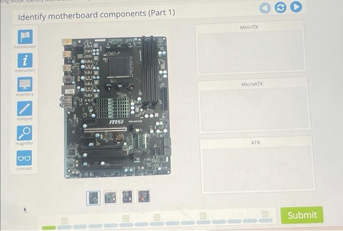 ting Moue Identify motherboard components (Part 1) | Chegg.com