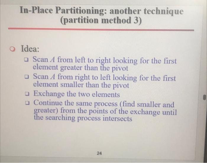 Solved 2- Partitioning methodsThe second and third | Chegg.com