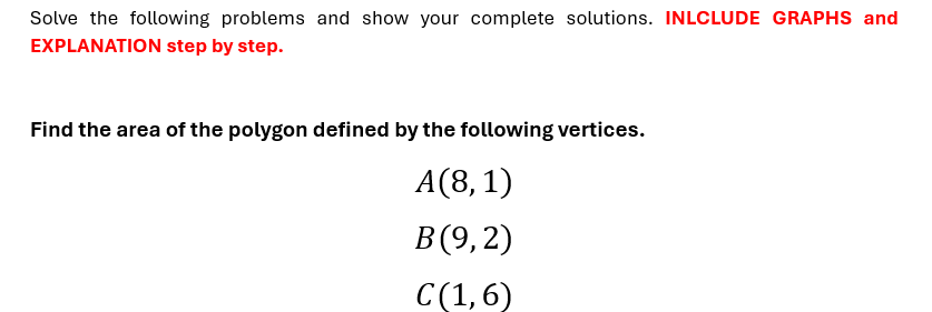 Solved Solve the following problems and show your complete | Chegg.com