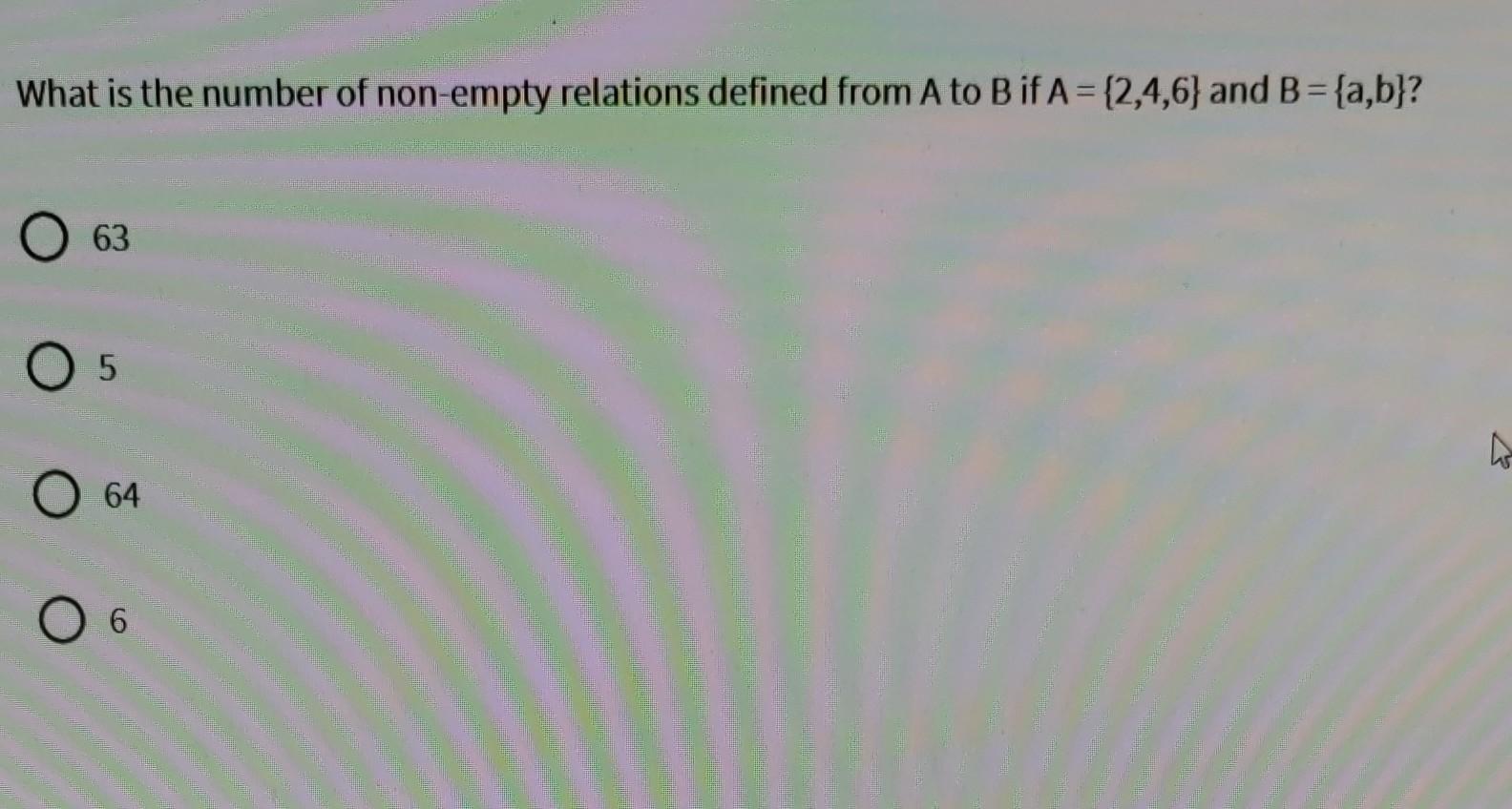 Solved What is the number of nonempty relations defined