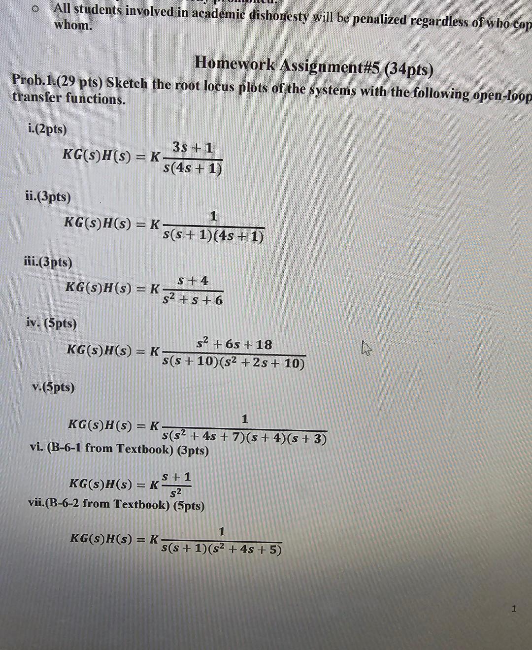 academic dishonesty assignment