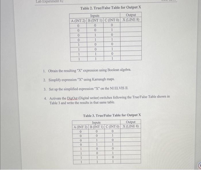 Solved Figure 1: Circuit diagram for the implementationTable | Chegg.com
